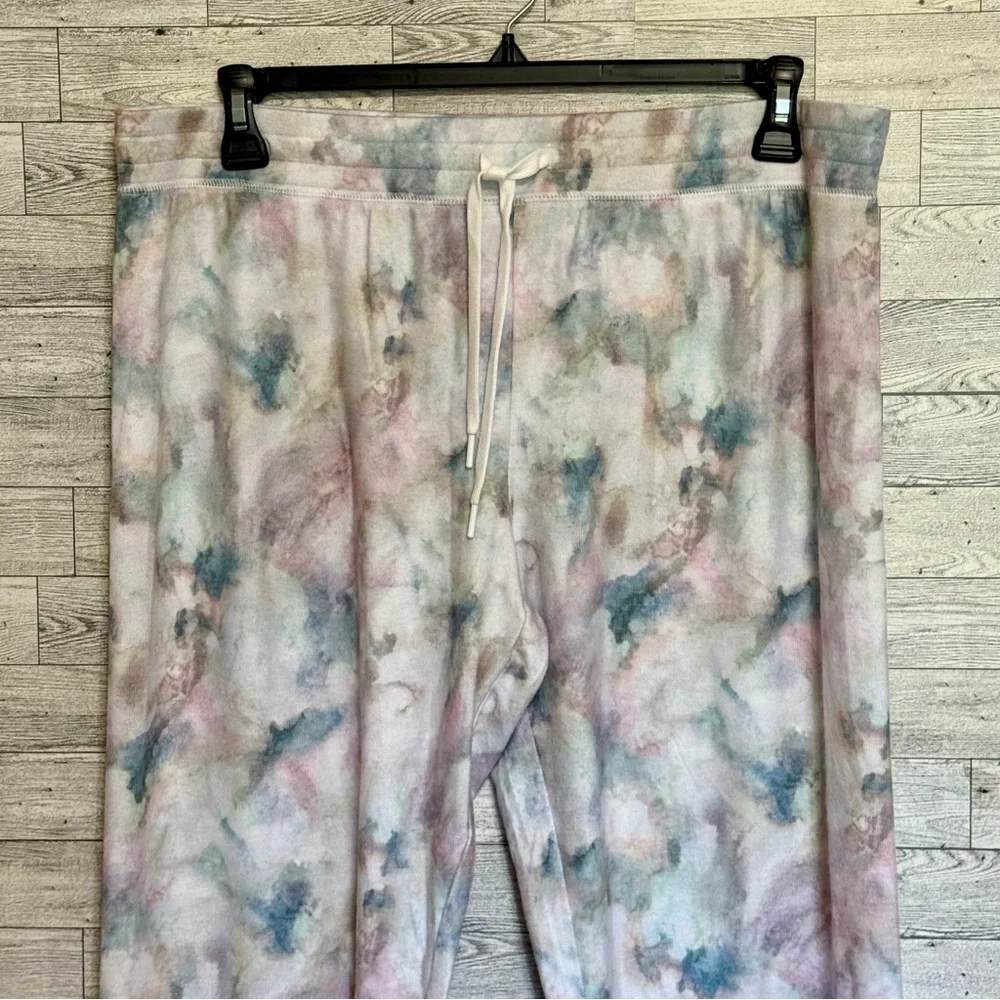 P.J. Salvage Women's Marble Vibes Tie Dye Banded Pajama Lounge Pants Sz: X-Large